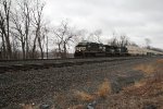 NS 4286 and 4309 take train 28X west